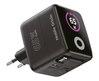 Ładowarka do smartfonów Mobile Origin GaN Display Charger PW3 - USB-C Self-Retracting Cable 65W